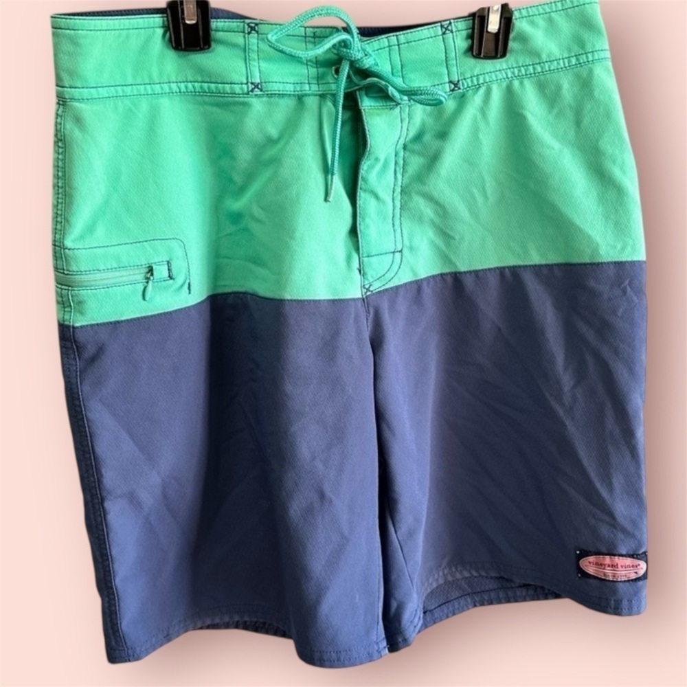 Vineyard Vines Pieced Stretch Board Shorts Men’s 30 Waist Swim Trunks